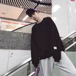 港风日系长袖卫衣男wy193p65限价80mxl
