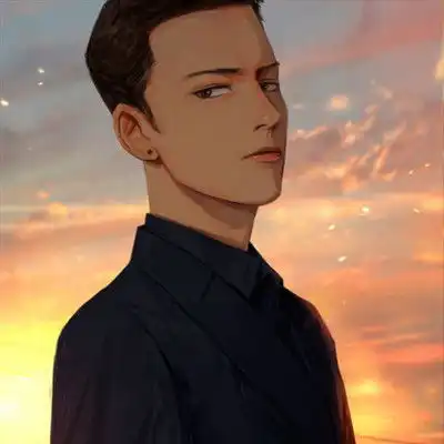 男生动漫手绘头像
