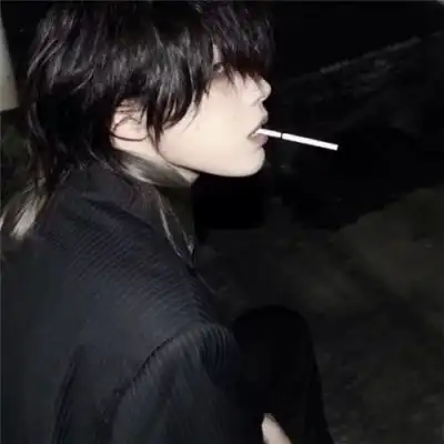微丧男生头像冷酷帅气侧脸真人遮脸我这个年纪本来就没有快乐可寻了
