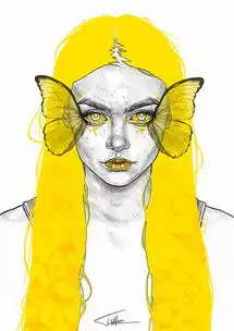 tomaszmro女性头像肖像插画作品
