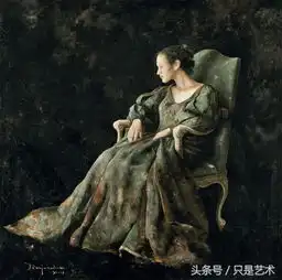 吕建军油画作品赏析白绫纱青丝发你眉目亦如画
