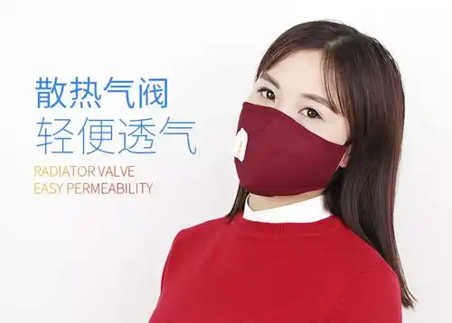 绿健9550透气防尘秋冬时尚加厚活性炭纯棉口罩防雾霾pm2.5可清洗男女口罩成人橙格带阀
