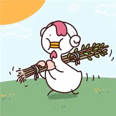 呆萌卡通情侣头像两张,我是你永远的明珠
