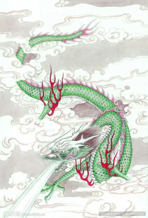 生肖龙设计图
