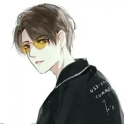 眼镜男头像卡通男生戴眼镜的微信头像图片
