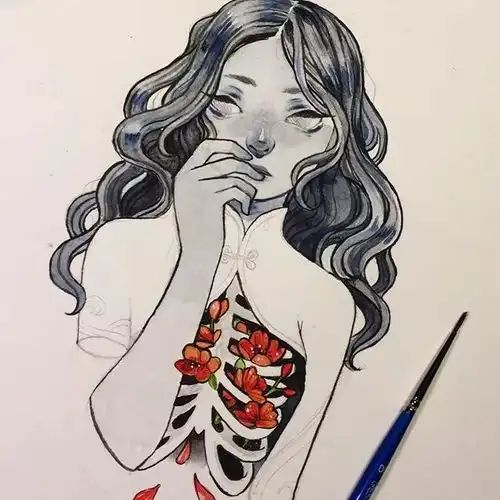 突然好羡慕会画水彩的人
