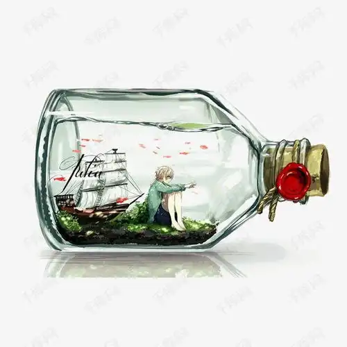 卡通漂流瓶素材图片免费下载高清png千库网图片编号3878805