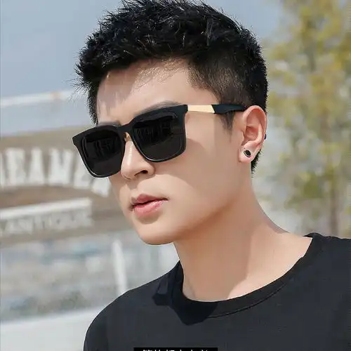太阳镜男士复古韩版潮防紫外线墨镜开车司机驾驶太阳眼镜明星同款
