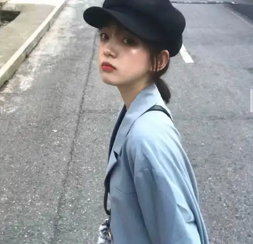 ins仙气蓝色系女头
