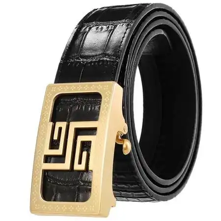 芙拉迪新款不锈钢扣腰带自动扣男士皮带
