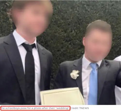 澳洲顶级男校学生隐瞒父母结婚理由荒唐不已,竟还有网友要效仿
