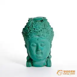 绿松石佛首
