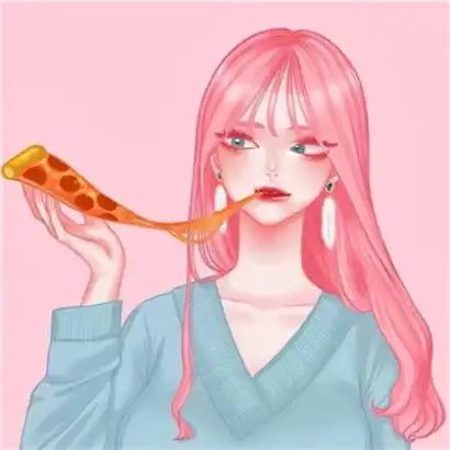 卡通女生qq人物头像,这就是最独一的女头
