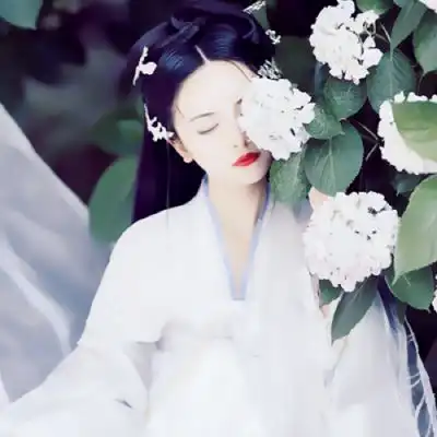 优雅安静的古风美女头像
