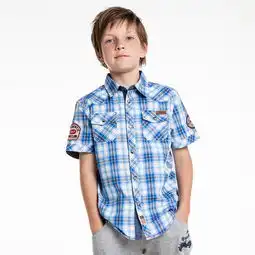 jeep吉普童装2014年新款儿童格子衬衫男童休闲短袖衬衫jwr32023图片大全邮乐官方网站
