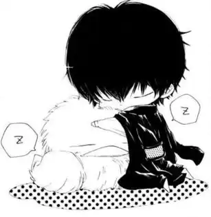 黑白的漫画头像
