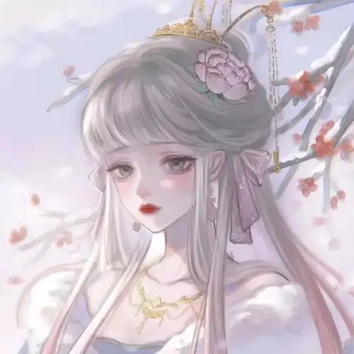 仙气十足的女子古风动漫头像温山软水繁星万千,不及你眉眼半分
