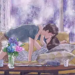 朋友圈超幸福漫画两个人在一起最舒服的状态
