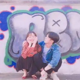 真实逗比情侣头像男女各一张最新搞怪学生气质情侣yy头像
