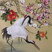 老人去世用的仙鹤图片
