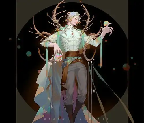 星球的拟人,画风华丽,只有地球在哭泣
