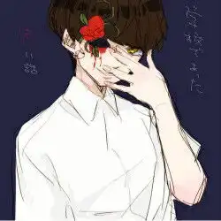 插画动漫二次元头像男
