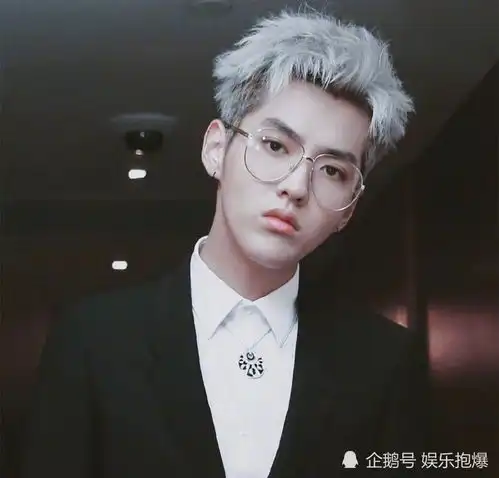 王一博新专辑写真照曝光,变身银发撕漫男,却意外撞型蔡徐坤
