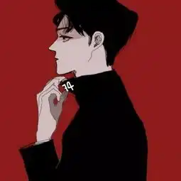 樱奈红色系动漫男生头像
