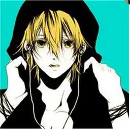 谁有帅气的动漫男生头像戴耳机的给微博用,急需
