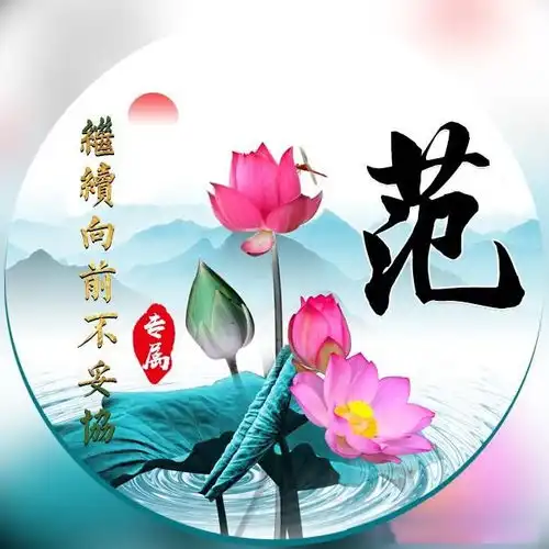 中国风微信头像,唯美古风风名字姓氏头像,映日荷花别样红
