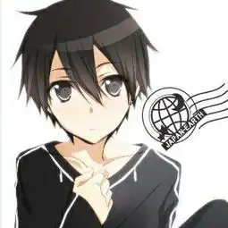 求这张桐人的高清原图最好没有右边的字的
