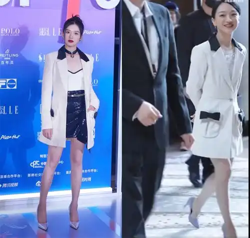 盛典红毯,张婧仪和姑姑周迅撞衫,杨幂用全球首穿的高定锁定焦点
