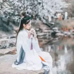 古风头像花开花谢花化泥,长顺长安长相依
