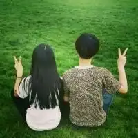 背影情侣头像一男一女
