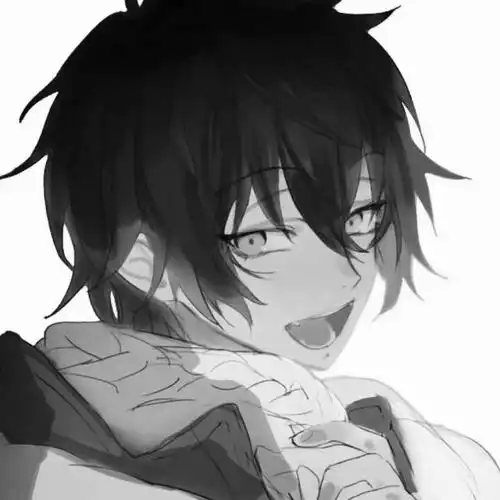 爆炸好看的黑白漫画男头
