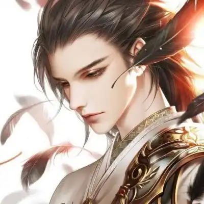 唐崎夜雨手绘唯美古风男头
