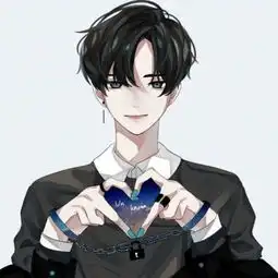 手绘卡通动漫男头止于唇齿掩于岁月
