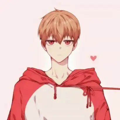 呆萌动漫情头一人一半图片
