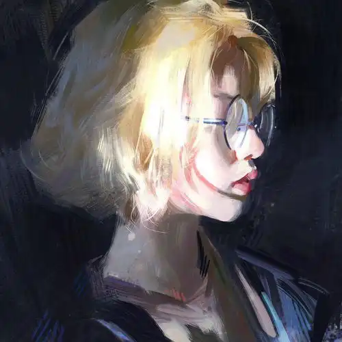 油画姑娘,女生头像
