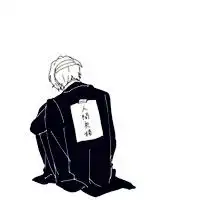 二次元黑白帅哥头像,喜欢换头像就换吧
