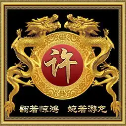 龙腾四海,霸气金色中国风姓氏头像,助你大展宏图
