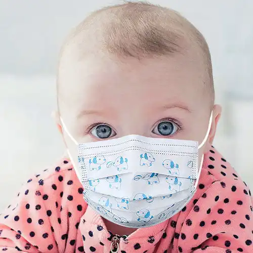 儿童一次性口罩三层小孩子学生男女童宝宝幼儿园透气防水飞沫成人
