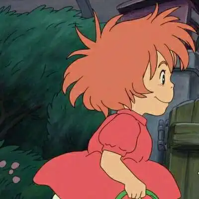 波妞和宗介高清情头分开一对波妞宗介一左一右头像
