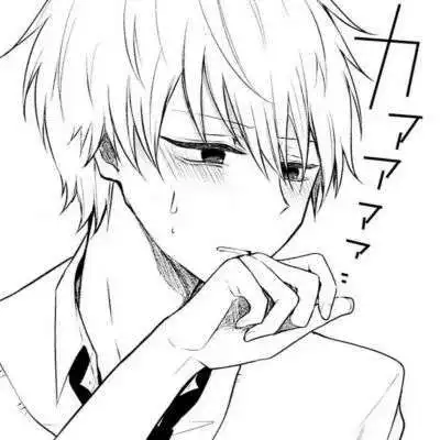 男生黑白灰色头像
