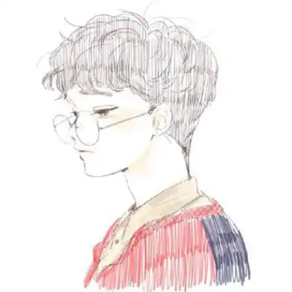 插画男生头像,个性意境的男生插画风格头像图片
