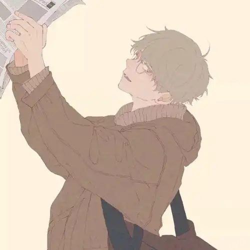 动漫男生头像多亏还有音乐和酒精
