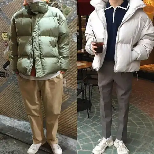 18款时髦的男生羽绒服穿搭,试试看

