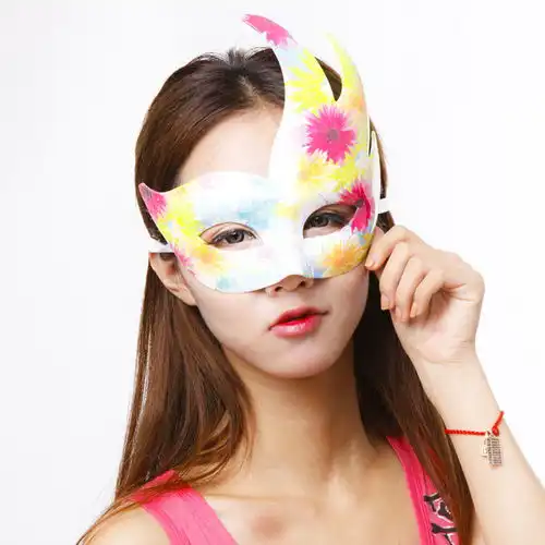 半脸面具舞会公主面具女儿童表演cosplay面堆糖,美好生活研究所
