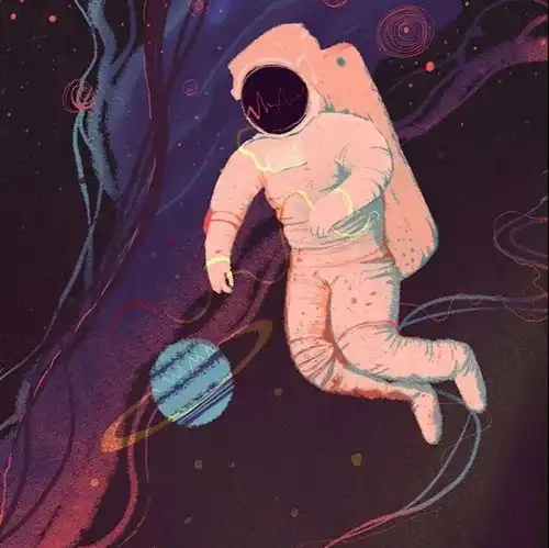 宇航员头像背景
