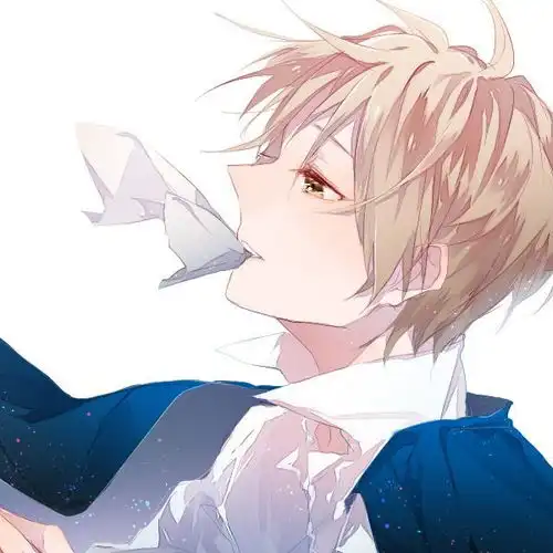 动漫男头发自己的光就好,不要吹灭别人的灯
